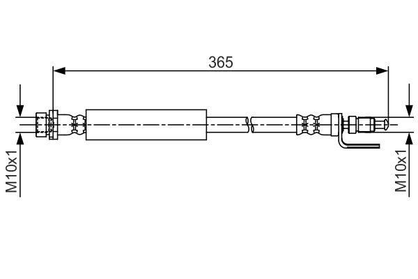 1987481703 Bosch Тормозной шланг