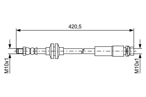 1987481739 Bosch Тормозной шланг