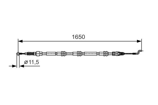 1987482016 Bosch Трос ручного гальма