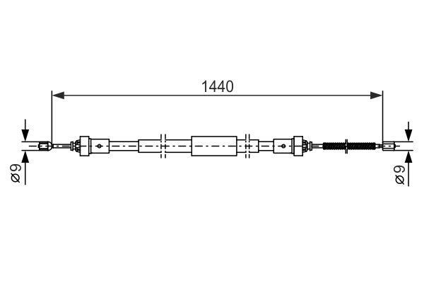Bosch 1 987 482 383 Трос ручника, левый 1987482383: Отличная цена - Купить в Украине на EXIST.UA! 1987482383 Bosch Трос ручника, левый