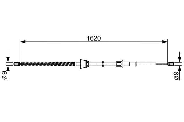 1987482448 Bosch Трос ручника