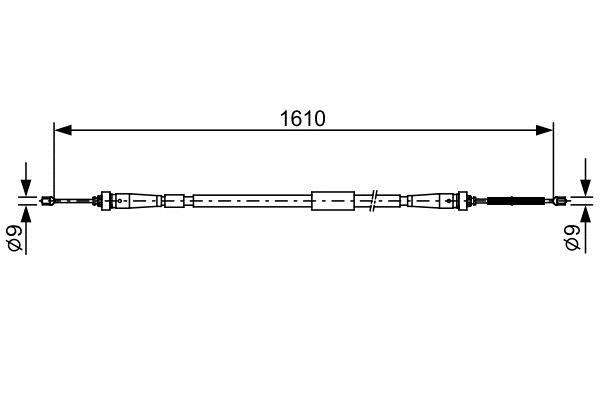 Bosch 1 987 482 636 Трос ручника 1987482636: Отличная цена - Купить в Украине на EXIST.UA! 1987482636 Bosch Трос ручника