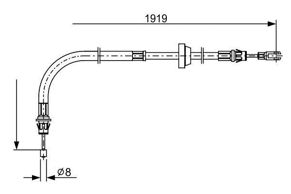 Bosch 1 987 482 710 Трос ручника 1987482710: Отличная цена - Купить в Украине на EXIST.UA! 1987482710 Bosch Трос ручника