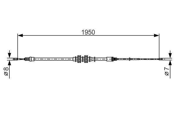 Bosch 1 987 482 785 Трос ручника 1987482785: Отличная цена - Купить в Украине на EXIST.UA! 1987482785 Bosch Трос ручника