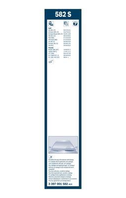Комплект щеток стеклоочистителя каркасных Bosch Twin Spoiler 550/530 Bosch 3 397 001 582