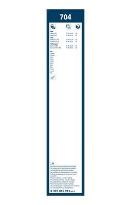 Комплект щеток стеклоочистителя каркасных Bosch Twin 700/650 Bosch 3 397 010 211