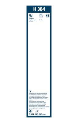 Щетка стеклоочистителя каркасная Bosch Rear 380 мм (15") Bosch 3 397 015 045
