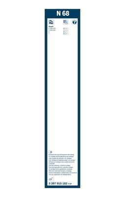 Щетка стеклоочистителя каркасная 650 мм (26") Bosch 3 397 015 182