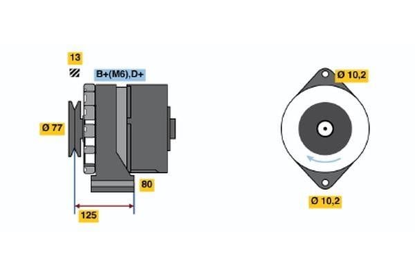 Bosch 9 120 144 101 Генератор 9120144101: Купити в Україні - Добра ціна на EXIST.UA! 9120144101 Bosch Генератор