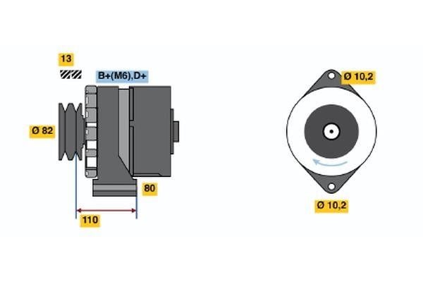 Bosch 9 120 144 102 Генератор 9120144102: Купити в Україні - Добра ціна на EXIST.UA! 9120144102 Bosch Генератор