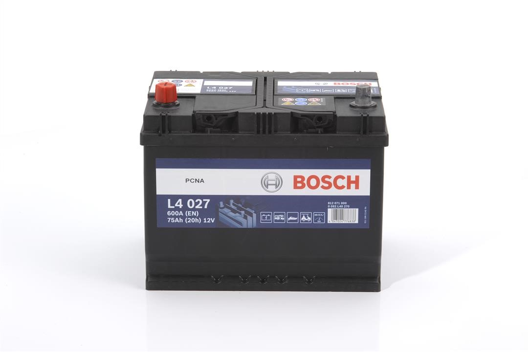 Акумулятор Bosch 12В 75Ач 600А(EN) L+ Bosch 0 092 L40 270