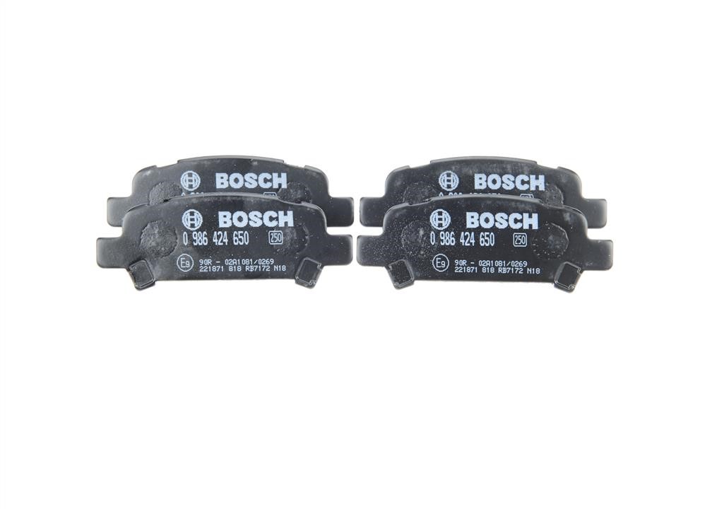 Гальмівні колодки, комплект Bosch 0 986 424 650