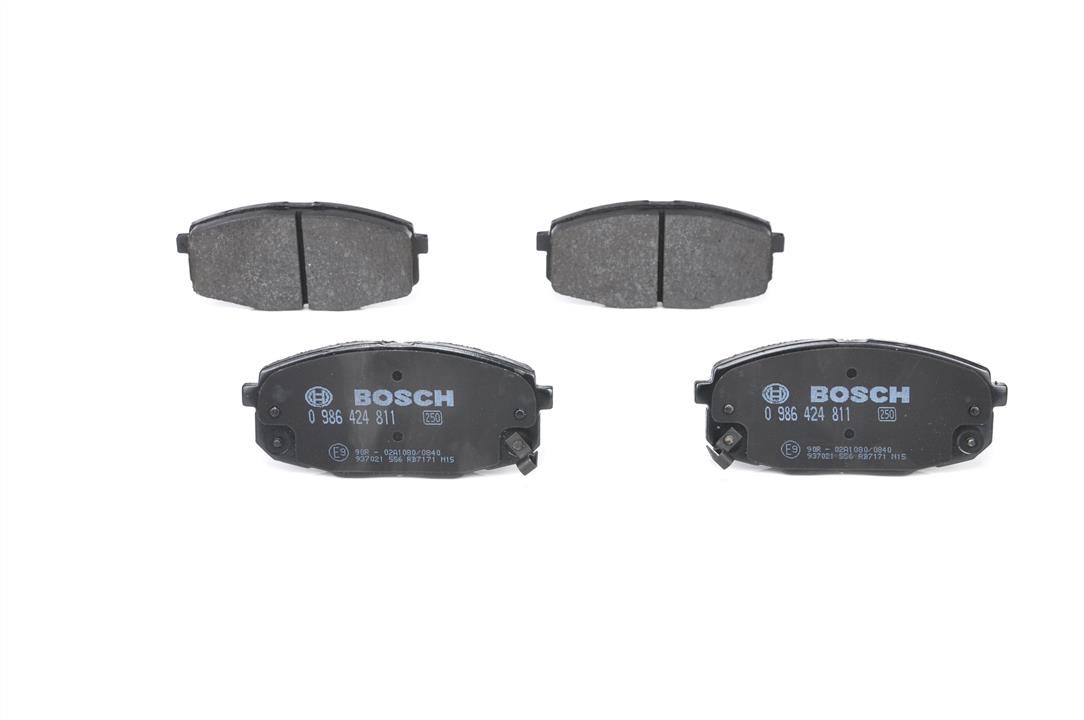 Гальмівні колодки, комплект Bosch 0 986 424 811