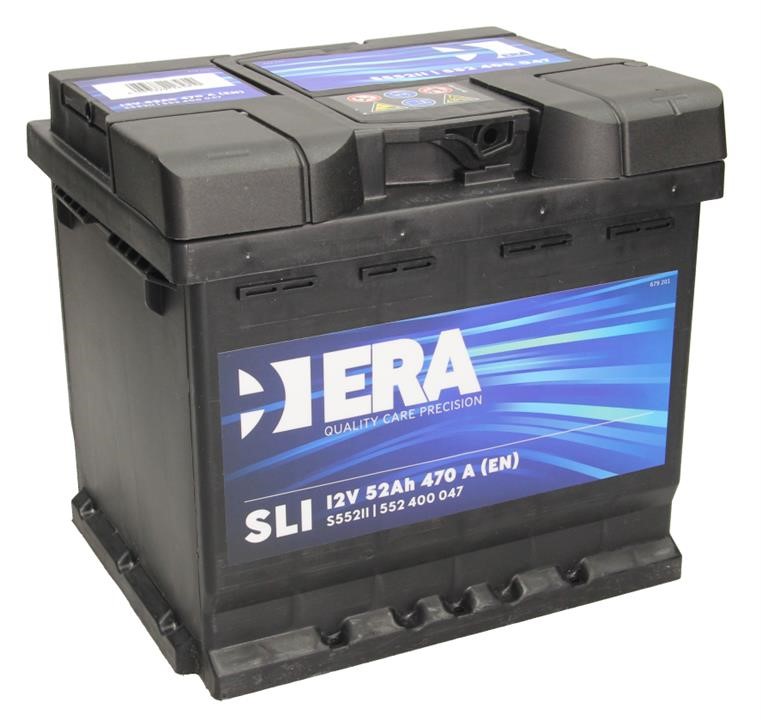Батарея аккумуляторная ERA SLI 12В 52 Ач 470А(EN) R+ Era S55211