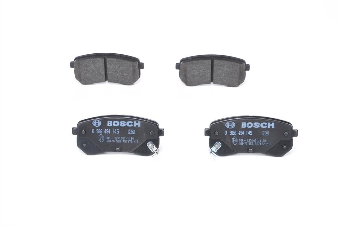 Гальмівні колодки, комплект Bosch 0 986 494 145