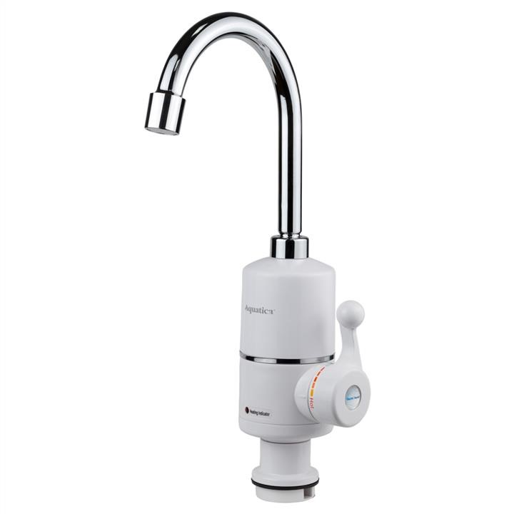 NZ6B112W Aquatica Кран-водонагрівач проточний NZ 3.0кВт 0,4-5бар для кухні гусак вухо на гайці