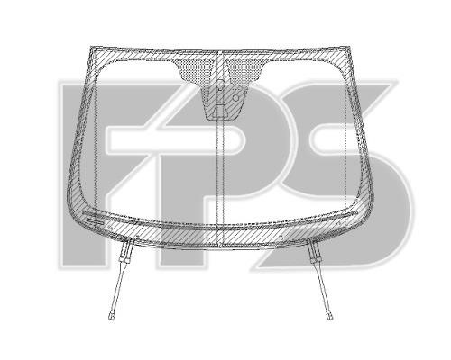 FPS GS 2820 D13-P Стекло ветровое GS2820D13P: Отличная цена - Купить в Украине на EXIST.UA! GS2820D13P FPS Стекло ветровое