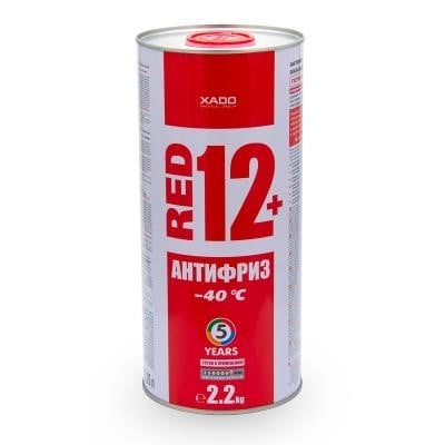 Xado XA 50207 Антифриз Xado Red 12+ G12 + червоний, готовий до застосування -40, 2,2L XA50207: Приваблива ціна - Купити в Україні на EXIST.UA!