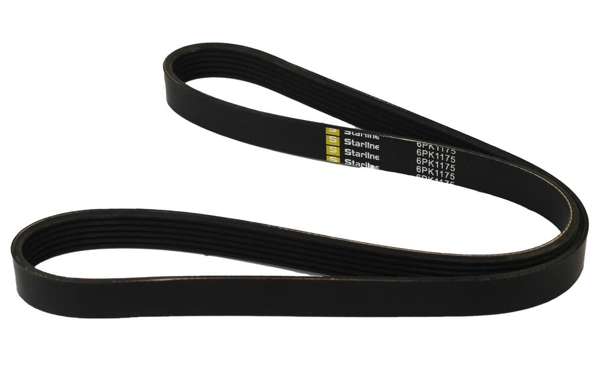 StarLine SR 6PK1175 Поликлиновый ремень 6PK1175 SR6PK1175: Отличная цена - Купить в Украине на EXIST.UA! SR6PK1175 StarLine Поликлиновый ремень 6PK1175