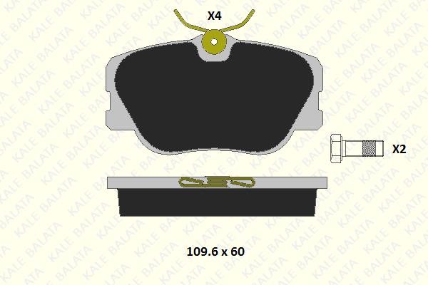 Kale Balata 20941 193 14 Гальмівні колодки передні, комплект 2094119314: Купити в Україні - Добра ціна на EXIST.UA!