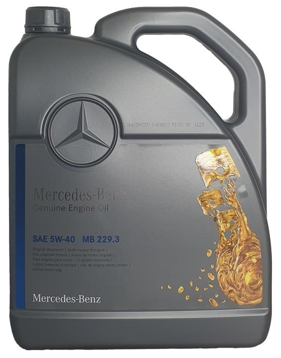 Mercedes A 000 989 91 02 13 AHFE Моторна олива Mercedes Genuine Engine Oil 5W-40, 5л A000989910213AHFE: Купити в Україні - Добра ціна на EXIST.UA!