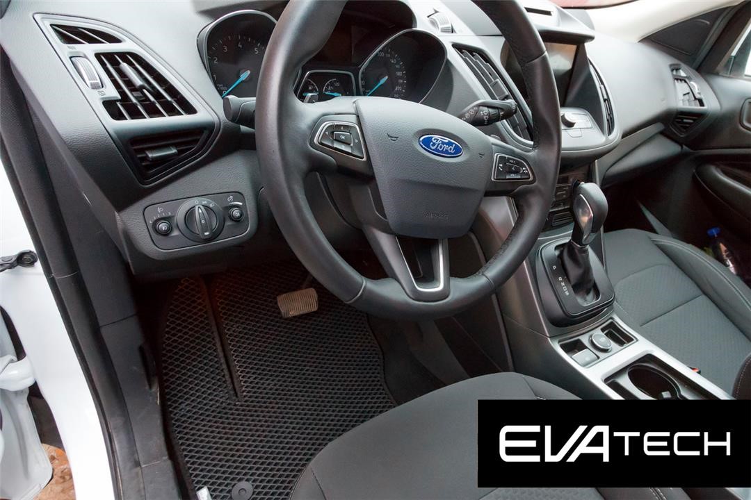 EVAtech EFRD10074CBB Килимки в салон EVAtech для Ford Kuga, 2 покоління, (2016-), чорні EFRD10074CBB: Купити в Україні - Добра ціна на EXIST.UA!