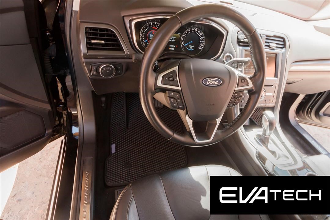 EVAtech EFRD10077CBB Килимки в салон EVAtech для Ford Mondeo, 5 покоління, (2014-), чорні EFRD10077CBB: Купити в Україні - Добра ціна на EXIST.UA!