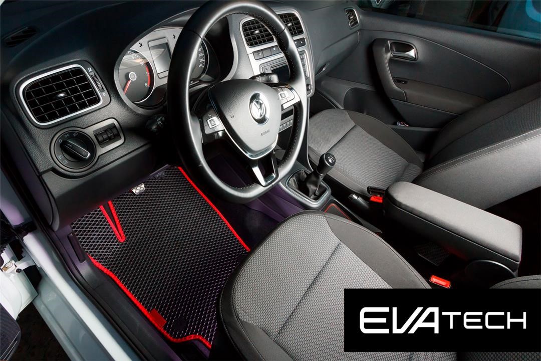 EVAtech EVLW10360CBR Килимки в салон EVAtech для Volkswagen Polo Sedan (2017-), чорні EVLW10360CBR: Купити в Україні - Добра ціна на EXIST.UA!