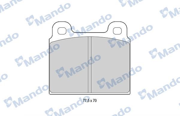 Mando MBF015052 Гальмівні колодки передні, комплект MBF015052: Купити в Україні - Добра ціна на EXIST.UA!