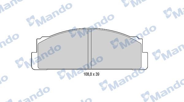 Mando MBF015053 Гальмівні колодки передні, комплект MBF015053: Приваблива ціна - Купити в Україні на EXIST.UA!