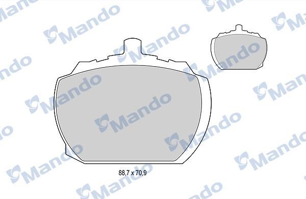 Mando MBF015054 Гальмівні колодки передні, комплект MBF015054: Купити в Україні - Добра ціна на EXIST.UA!