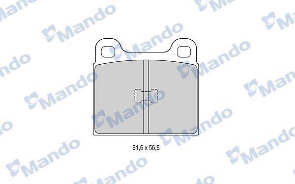Mando MBF015057 Гальмівні колодки передні, комплект MBF015057: Приваблива ціна - Купити в Україні на EXIST.UA!