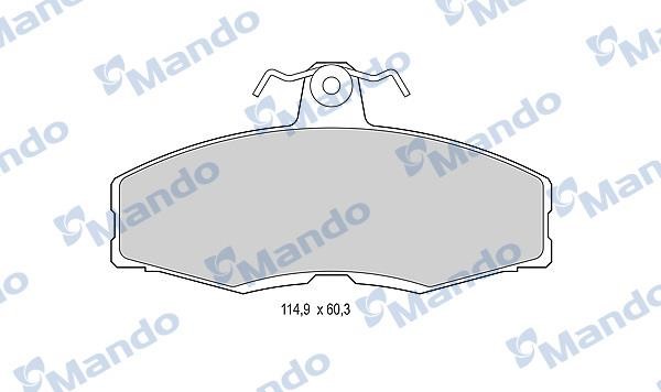 Mando MBF015063 Гальмівні колодки передні, комплект MBF015063: Купити в Україні - Добра ціна на EXIST.UA!