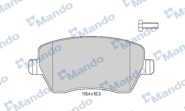 Mando MBF015179 Гальмівні колодки передні, комплект MBF015179: Купити в Україні - Добра ціна на EXIST.UA!