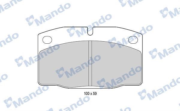 Mando MBF015067 Гальмівні колодки передні, комплект MBF015067: Купити в Україні - Добра ціна на EXIST.UA!
