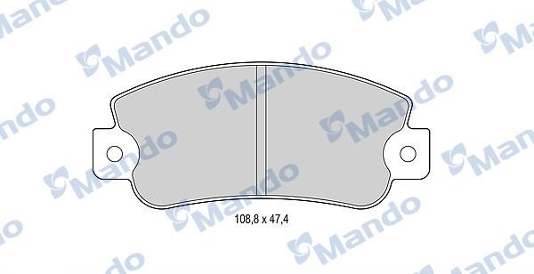Mando MBF015071 Гальмівні колодки передні, комплект MBF015071: Купити в Україні - Добра ціна на EXIST.UA!