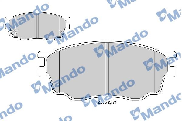 Mando MBF015184 Гальмівні колодки передні, комплект MBF015184: Купити в Україні - Добра ціна на EXIST.UA!