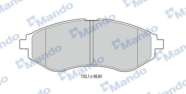 Mando MBF015186 Гальмівні колодки передні, комплект MBF015186: Купити в Україні - Добра ціна на EXIST.UA!