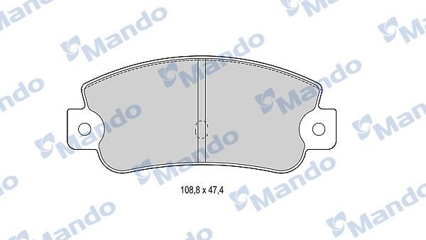 Mando MBF015072 Гальмівні колодки задні, комплект MBF015072: Купити в Україні - Добра ціна на EXIST.UA!