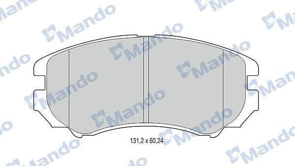 Mando MBF015308 Гальмівні колодки передні, комплект MBF015308: Купити в Україні - Добра ціна на EXIST.UA!