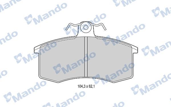 Mando MBF015075 Гальмівні колодки передні, комплект MBF015075: Купити в Україні - Добра ціна на EXIST.UA!