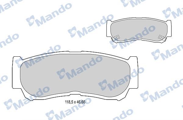 Mando MBF015315 Гальмівні колодки, комплект MBF015315: Купити в Україні - Добра ціна на EXIST.UA!