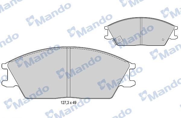 Mando MBF015078 Гальмівні колодки передні, комплект MBF015078: Купити в Україні - Добра ціна на EXIST.UA!