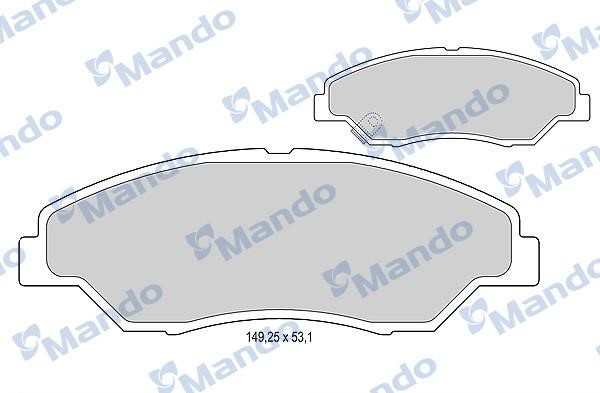 Mando MBF015320 Гальмівні колодки передні, комплект MBF015320: Купити в Україні - Добра ціна на EXIST.UA!