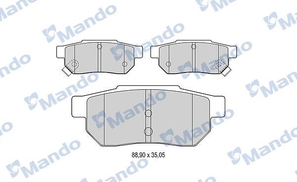 Mando MBF015531 Гальмівні колодки задні, комплект MBF015531: Купити в Україні - Добра ціна на EXIST.UA!