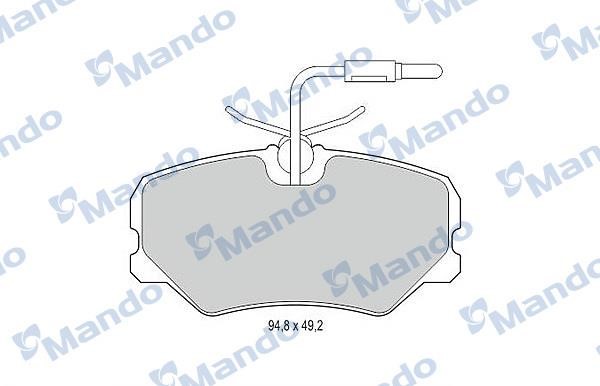 Mando MBF015082 Гальмівні колодки передні, комплект MBF015082: Купити в Україні - Добра ціна на EXIST.UA!