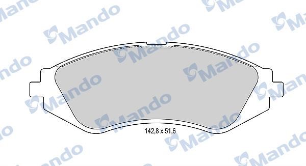 Mando MBF015331 Гальмівні колодки передні, комплект MBF015331: Купити в Україні - Добра ціна на EXIST.UA!