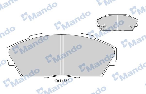 Mando MBF015532 Гальмівні колодки передні, комплект MBF015532: Купити в Україні - Добра ціна на EXIST.UA!