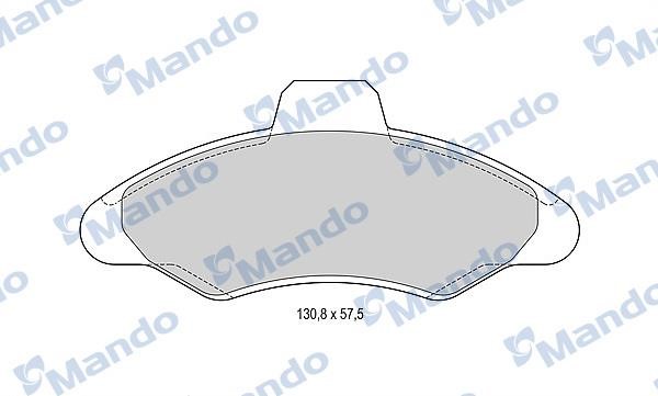 Mando MBF015085 Гальмівні колодки передні, комплект MBF015085: Приваблива ціна - Купити в Україні на EXIST.UA!
