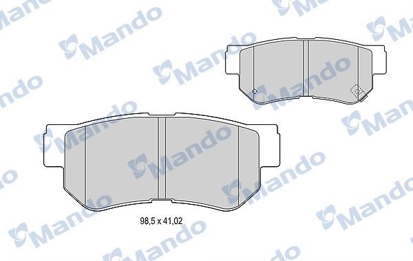 Mando MBF015202 Гальмівні колодки передні, комплект MBF015202: Купити в Україні - Добра ціна на EXIST.UA!